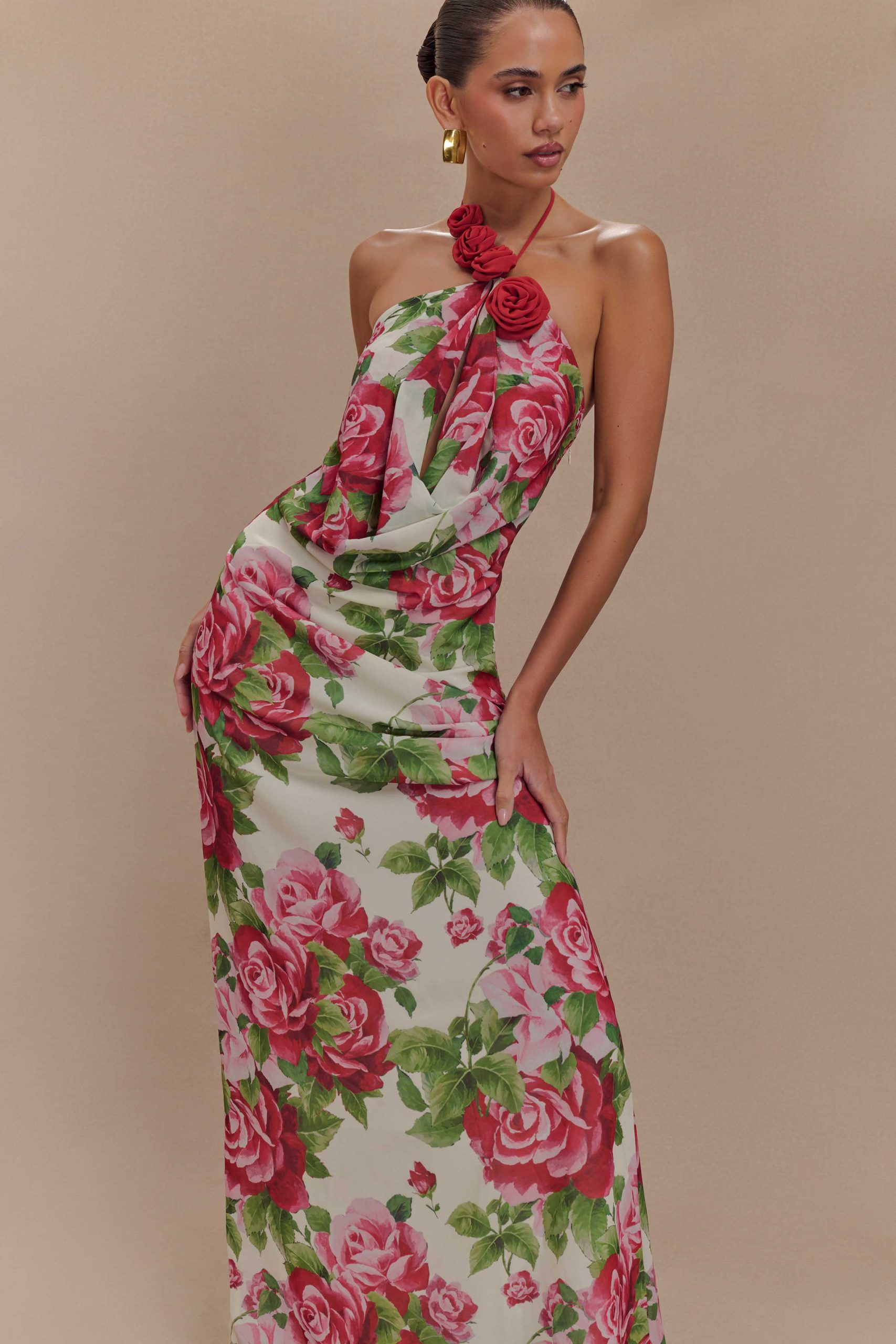 Rosalia Cowl Neck Maxi Dress - Sonia Rose Print - Image 7