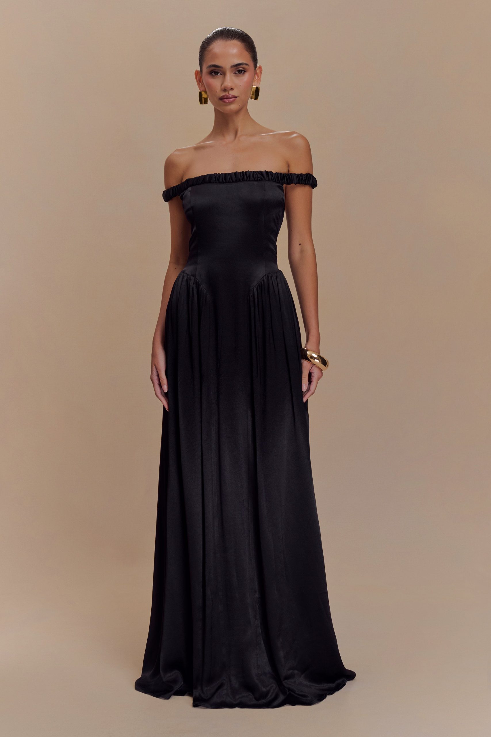 Coco Dropped Waist Maxi Dress - Black - Image 7