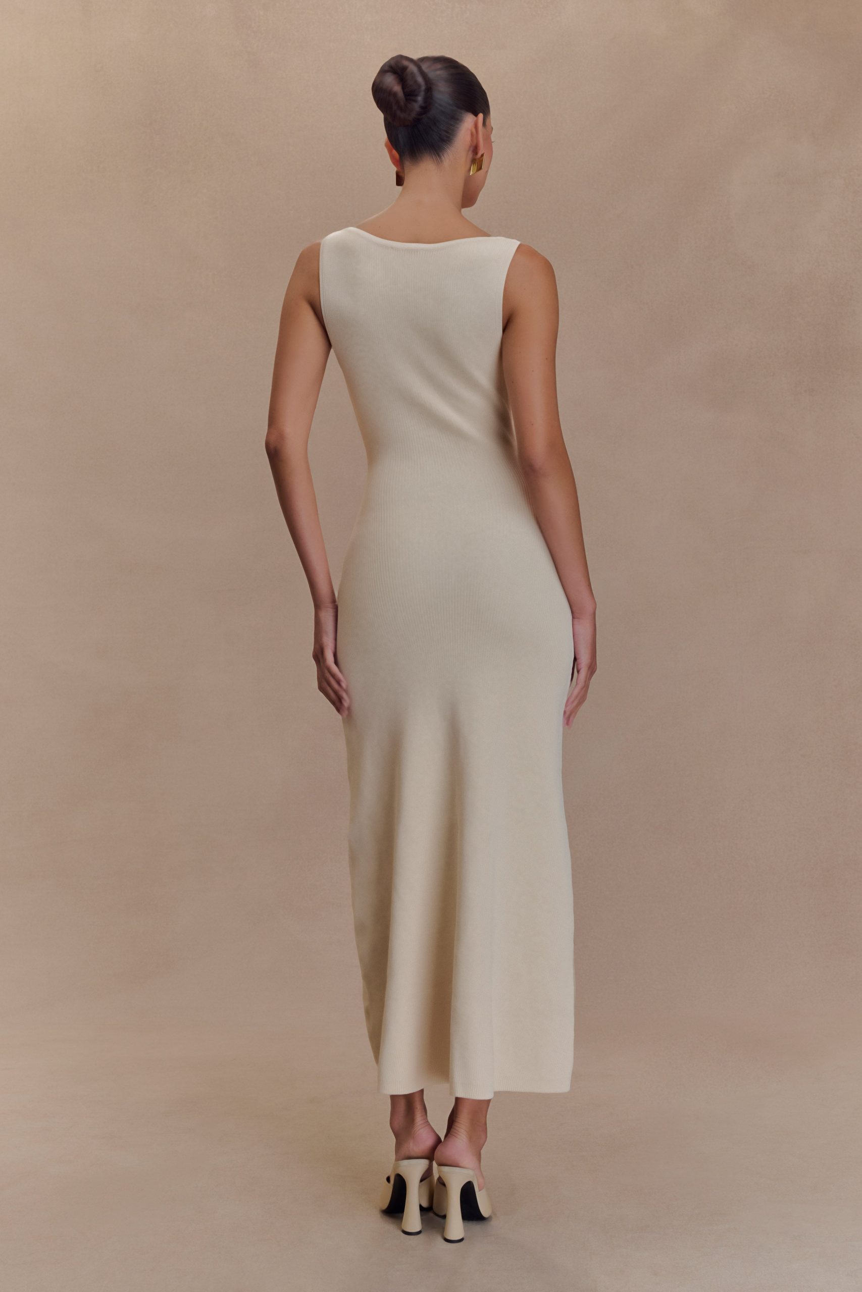 Sawyer Sleeveless Buttoned Maxi Dress - Ivory - Image 2