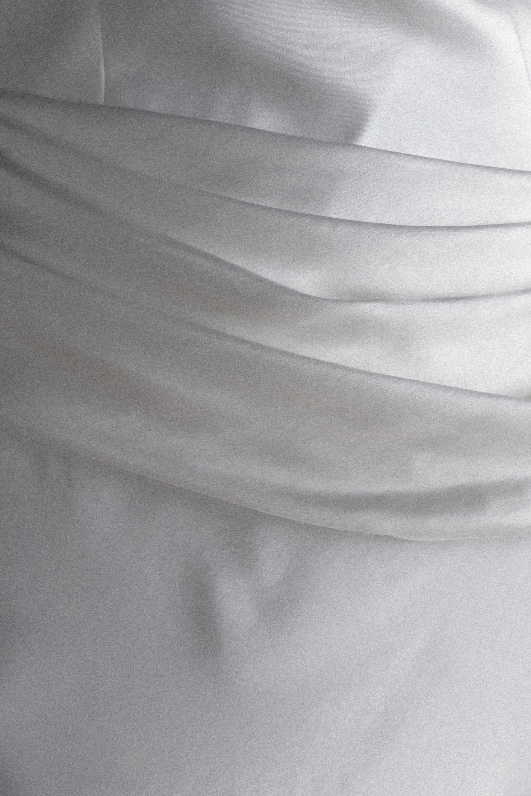 Jasmine Strapless Satin Maxi Dress - White - Image 8