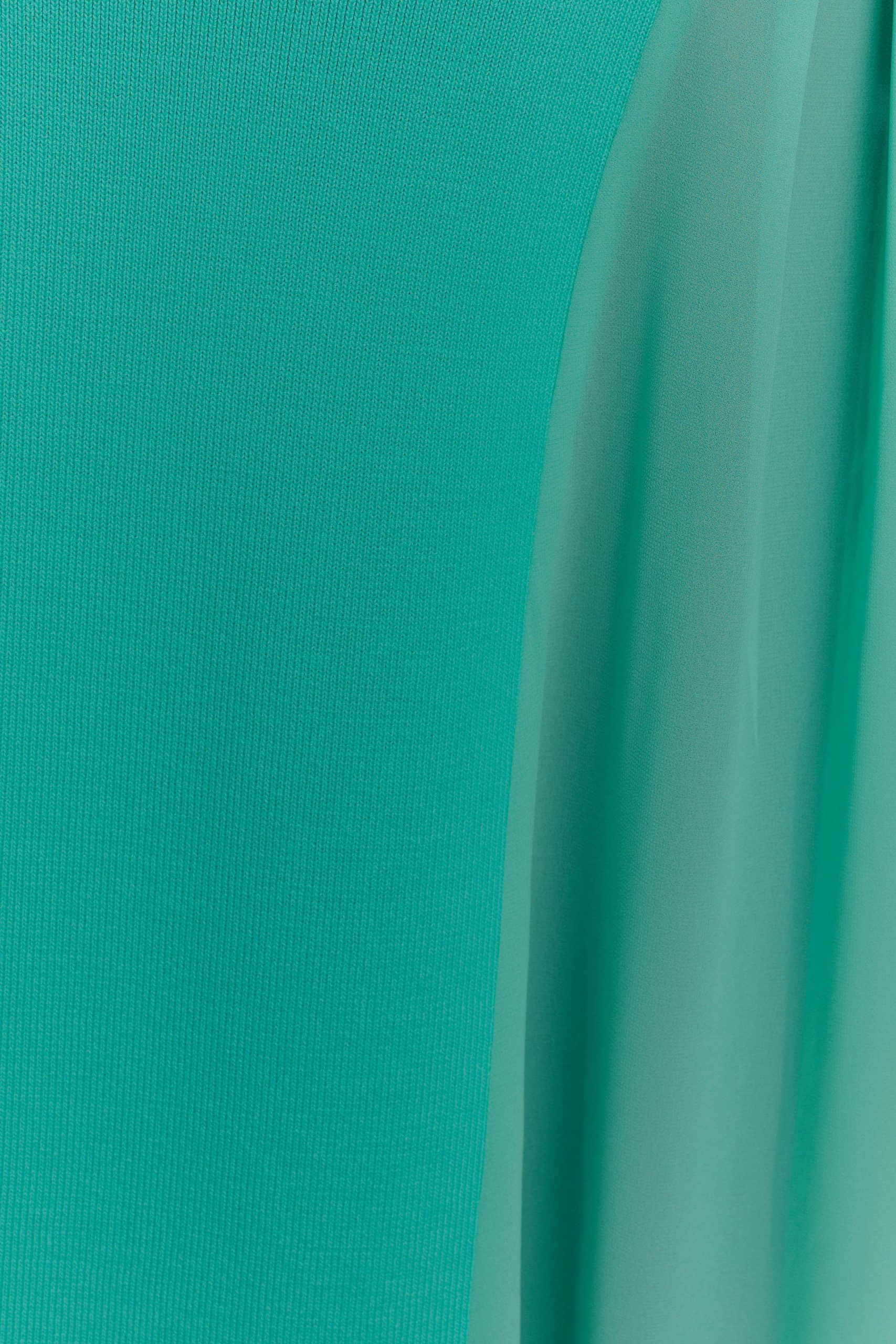 Soleil Knit And Mesh Halter Maxi Dress - Lagoon - Image 5