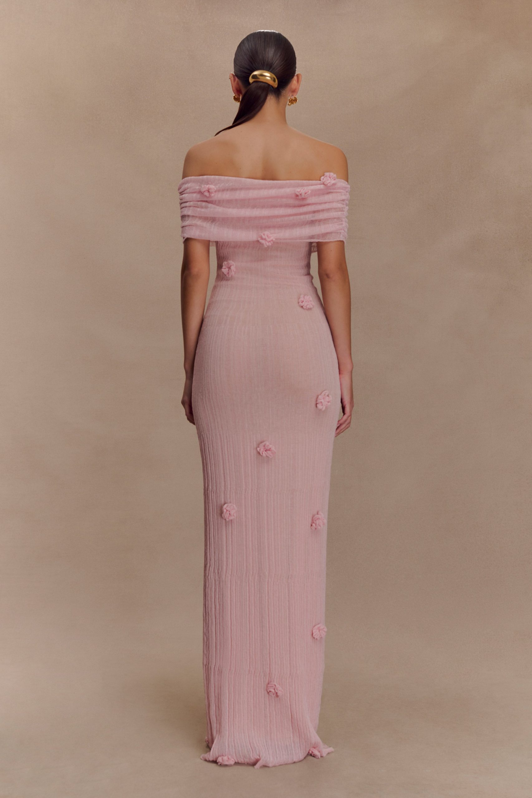 Brynn Orchid Knit Maxi Dress - Pastel Pink - Image 2