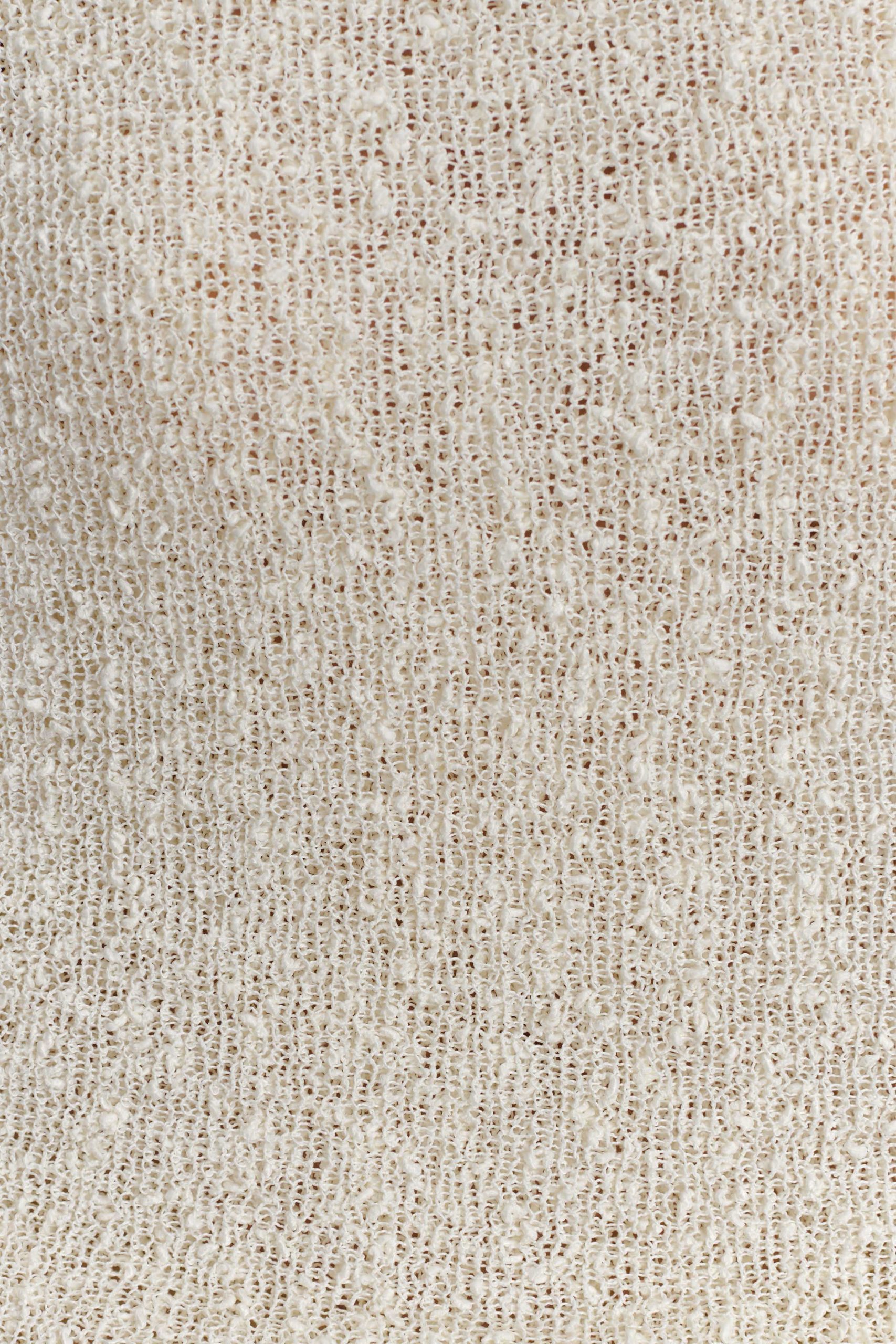 Marisol Off Shoulder Boucle Maxi Dress - Ivory - Image 8
