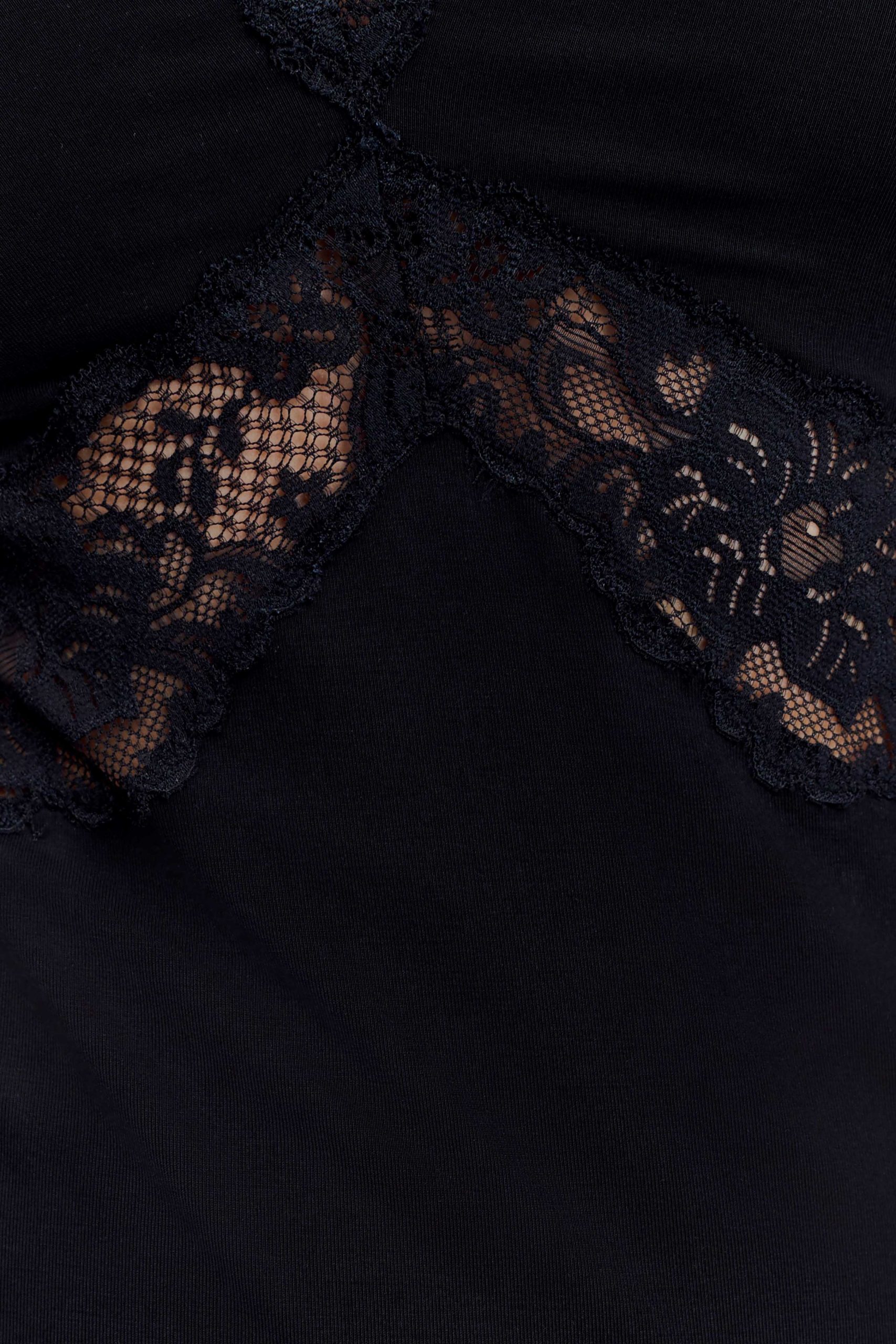 Electra Slinky Lace Maxi Dress - Black - Image 4