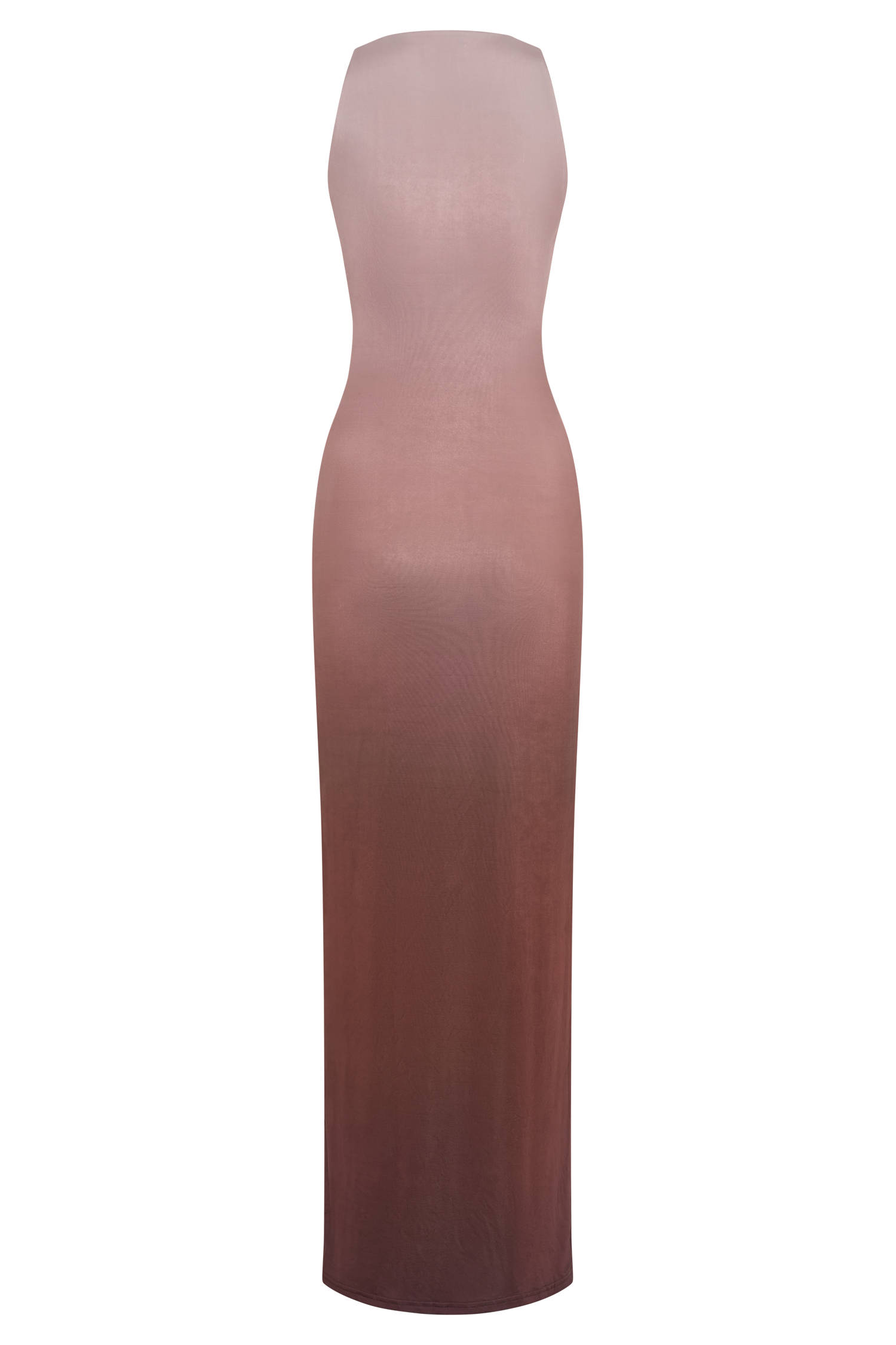 Stella Draped Slinky Maxi Dress - Mocha Ombre - Image 6